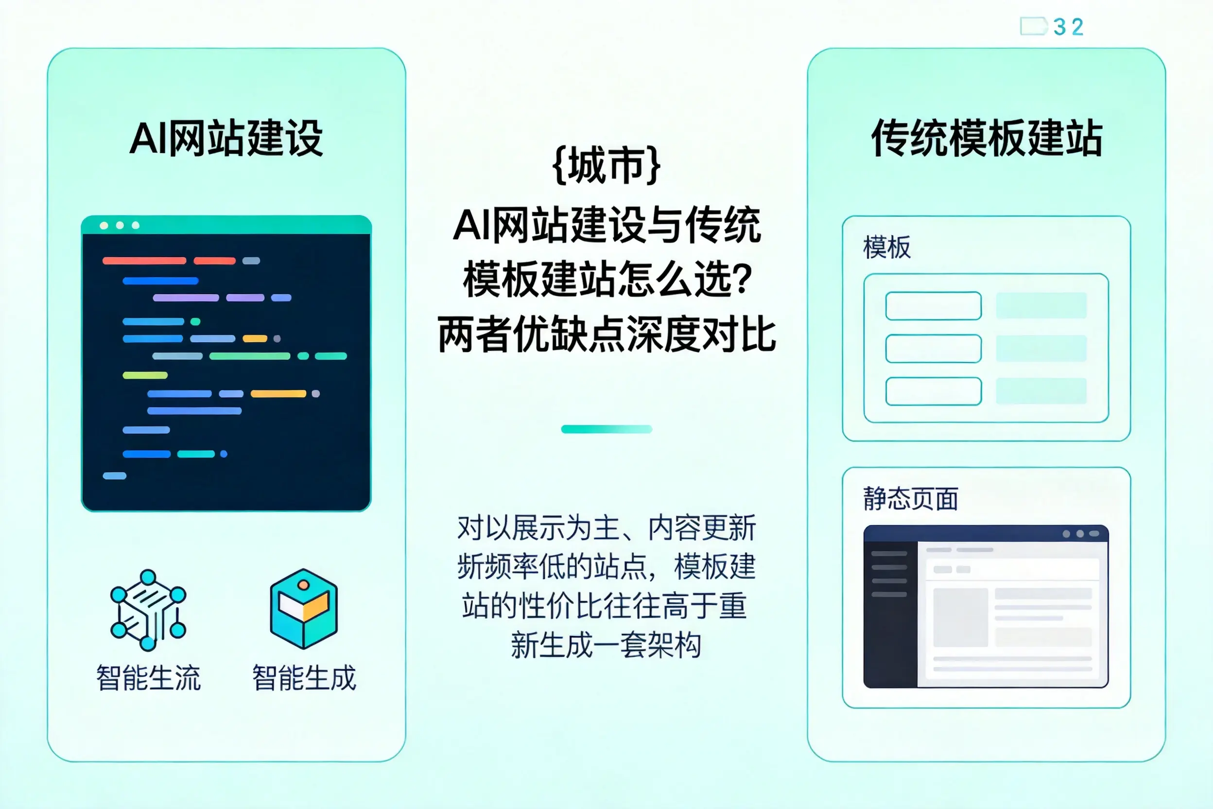 延安AI网站建设与传统模板建站怎么选?两者优缺点深度对比
