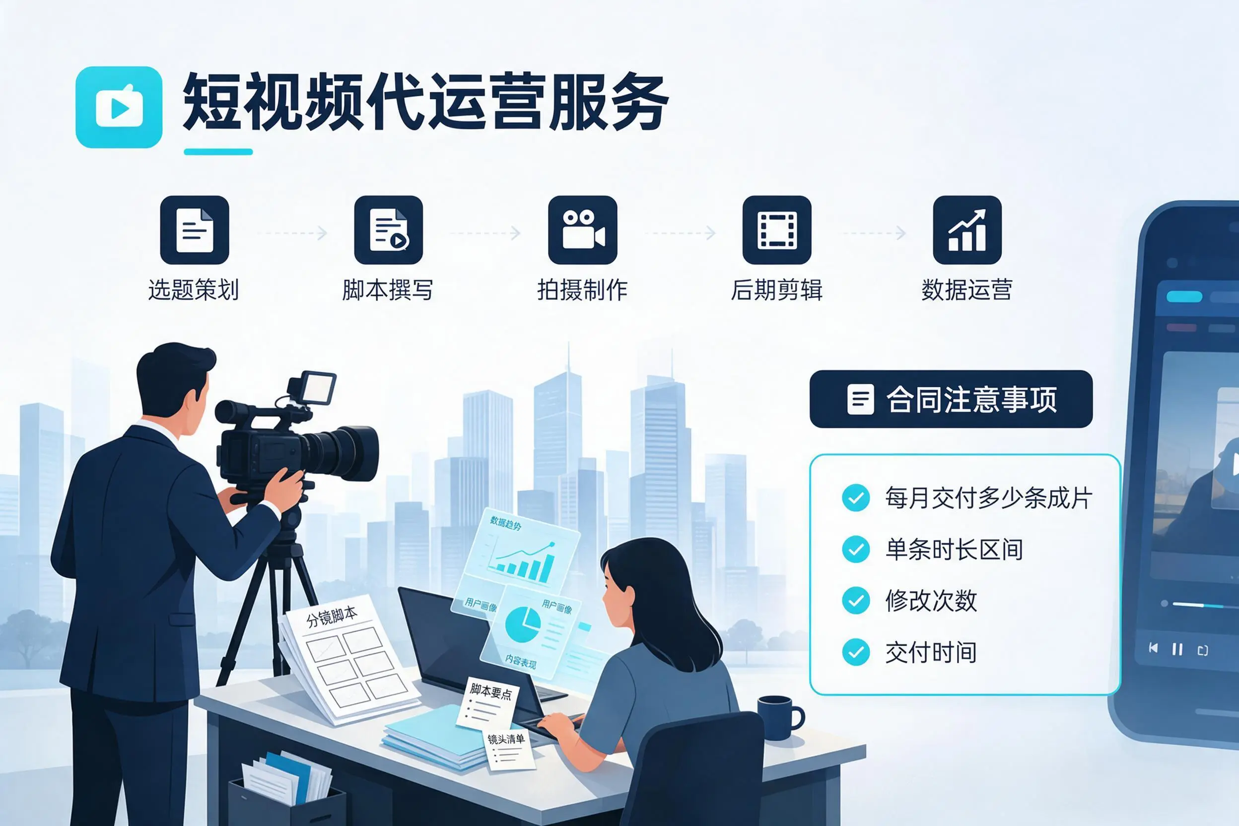 短视频代运营包含哪些服务?延安企业常见问题科普