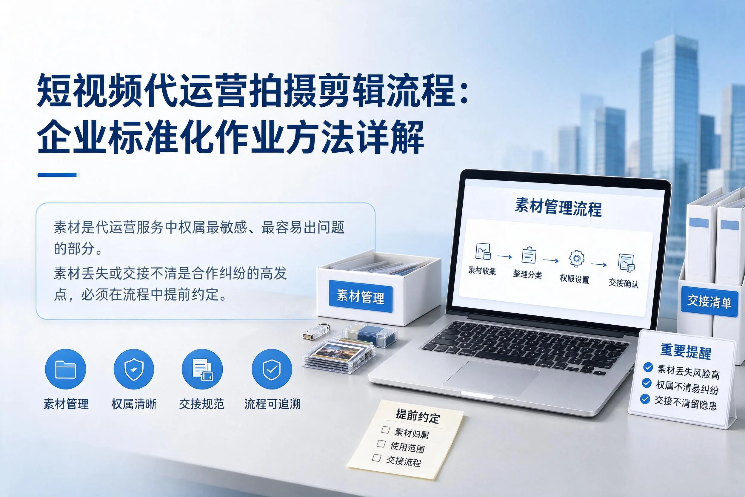 短视频代运营拍摄剪辑流程:延安企业标准化作业方法详解