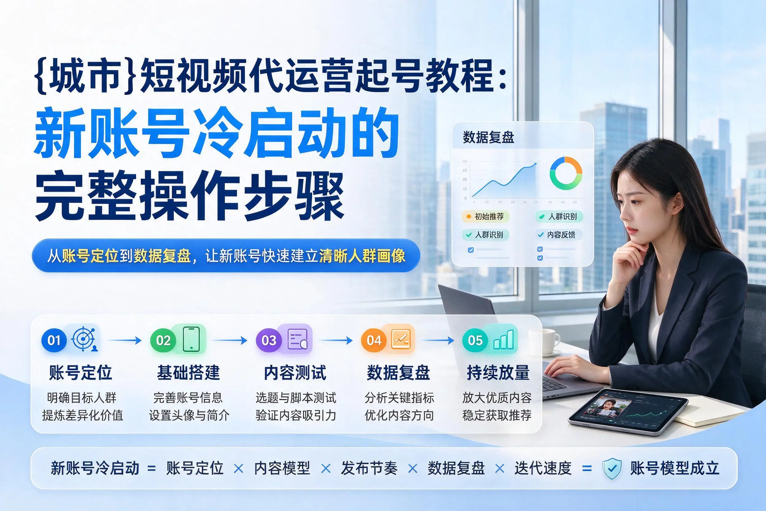 延安短视频代运营起号教程:新账号冷启动的完整操作步骤
