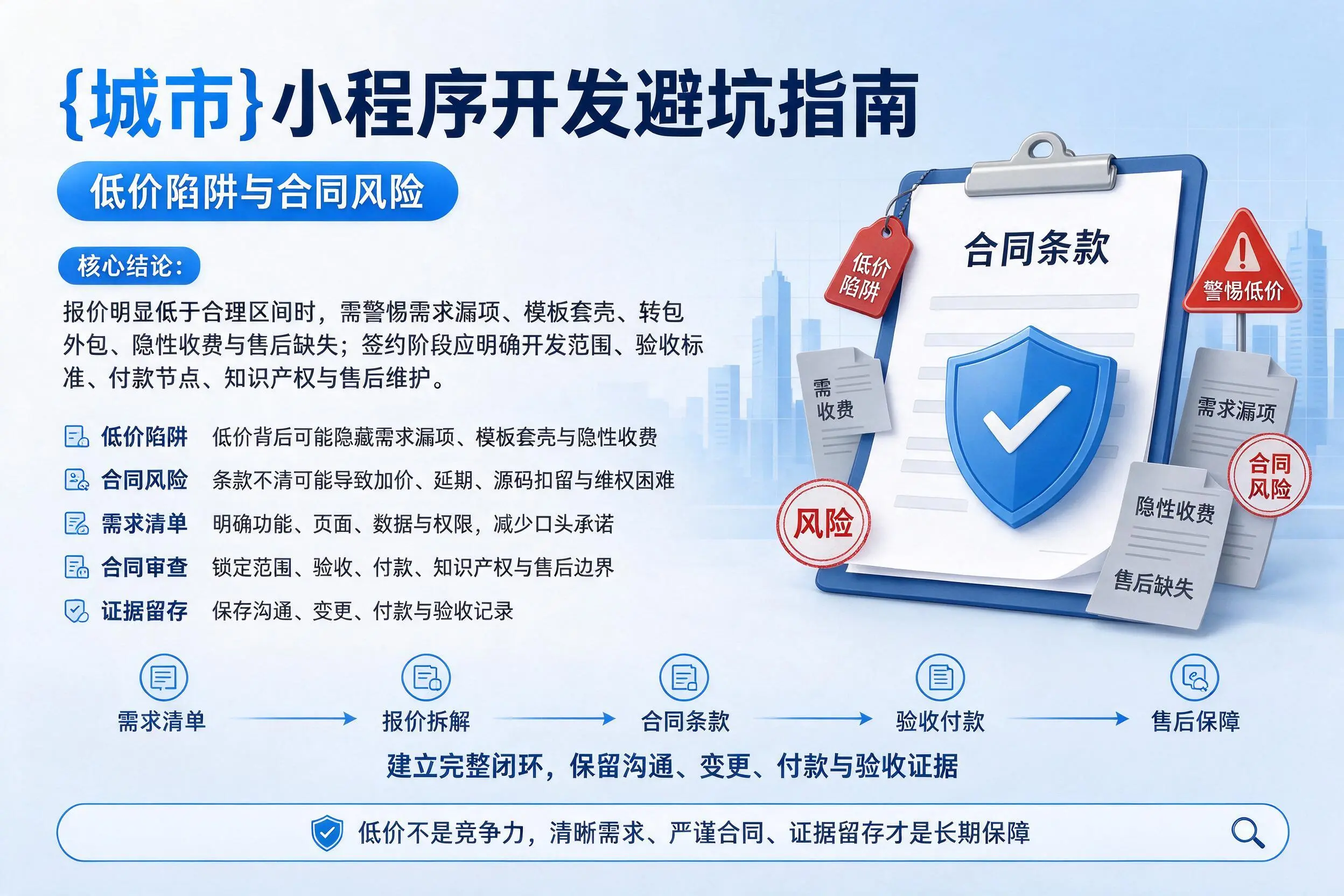 延安小程序开发避坑指南:低价陷阱与合同风险