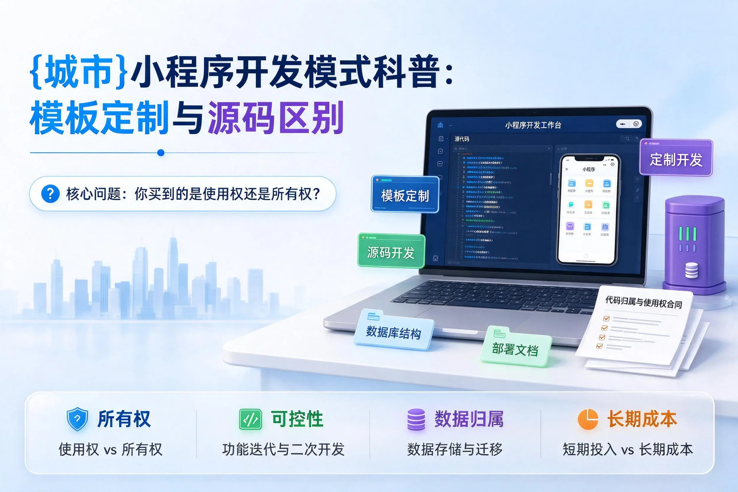 延安小程序开发模式科普:模板定制与源码区别