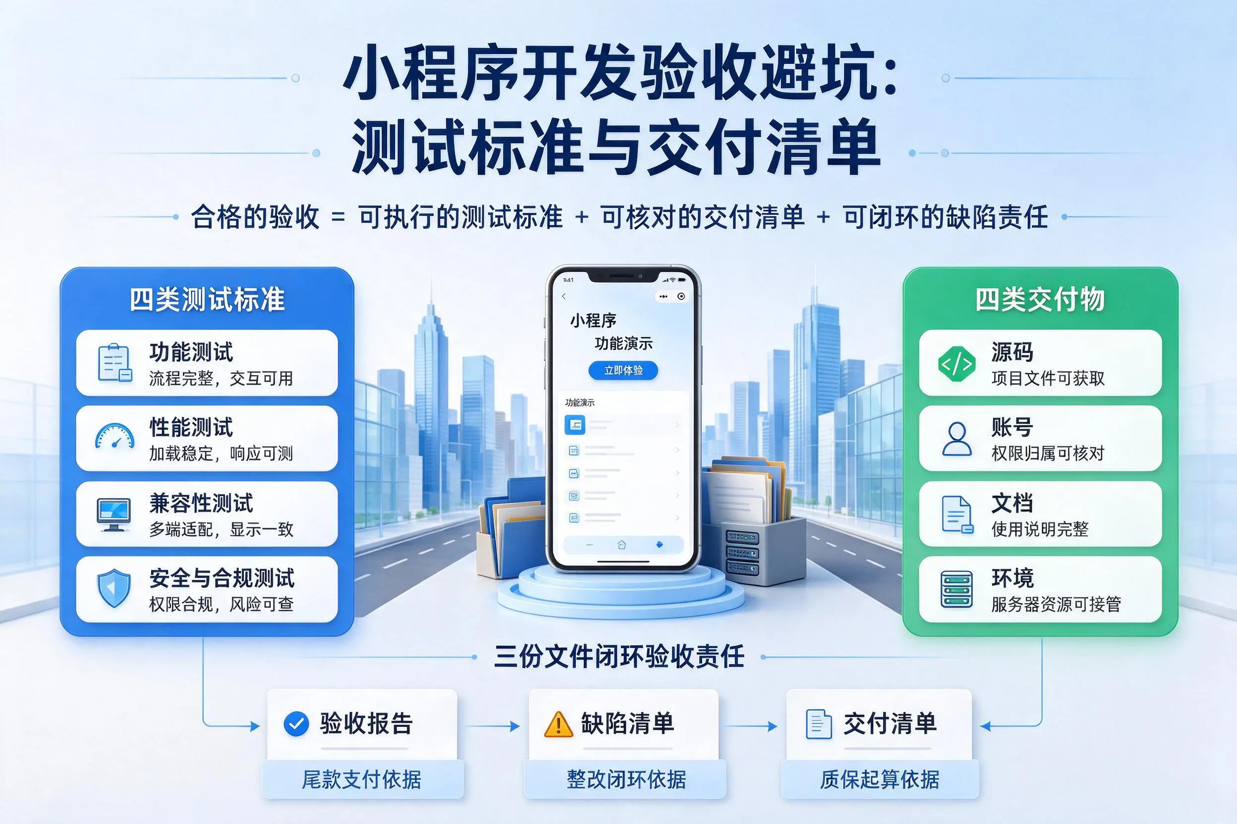 延安小程序开发验收避坑：测试标准与交付清单