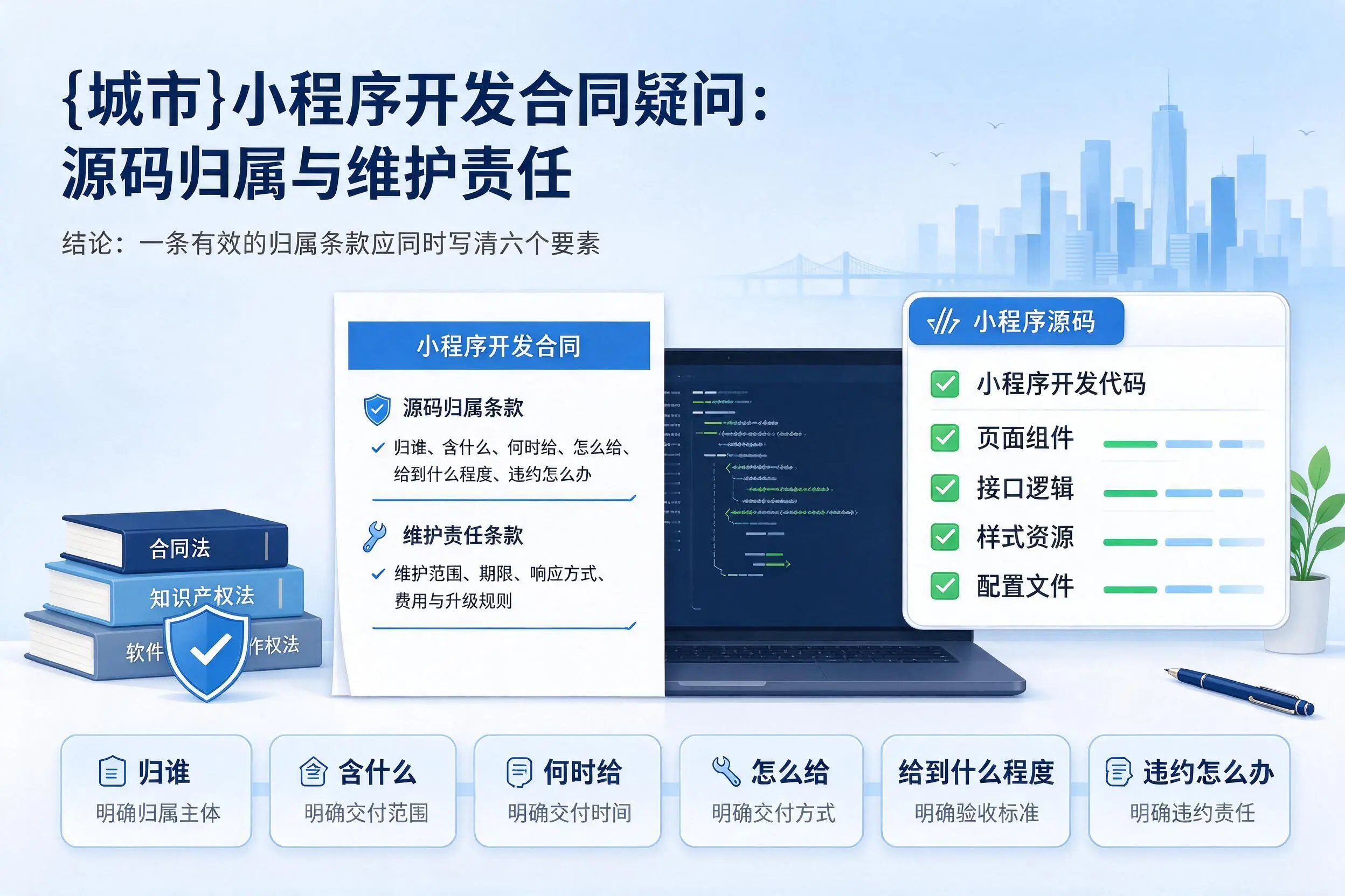 延安小程序开发合同疑问：源码归属与维护责任