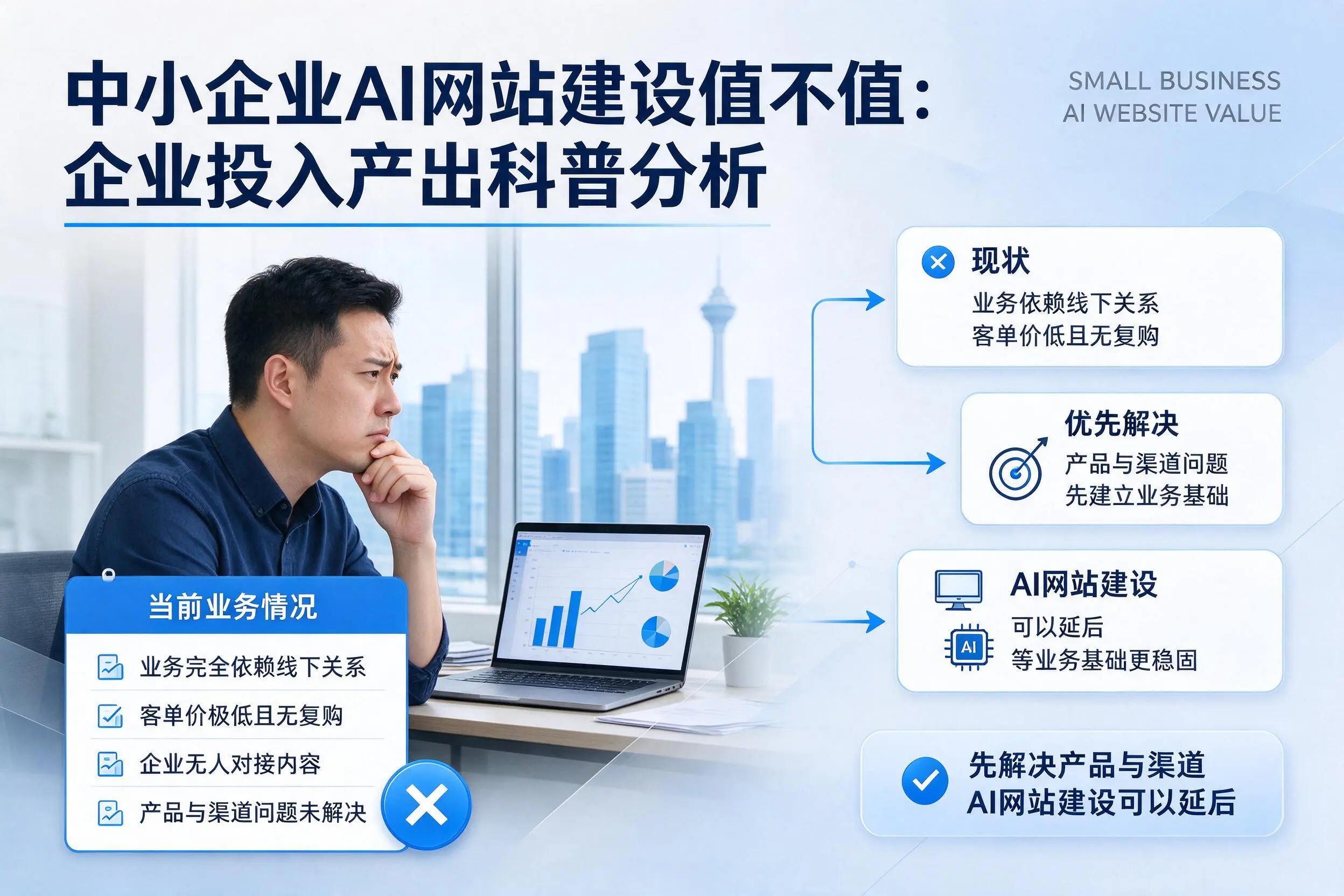 中小企业AI网站建设值不值:延安企业投入产出科普分析