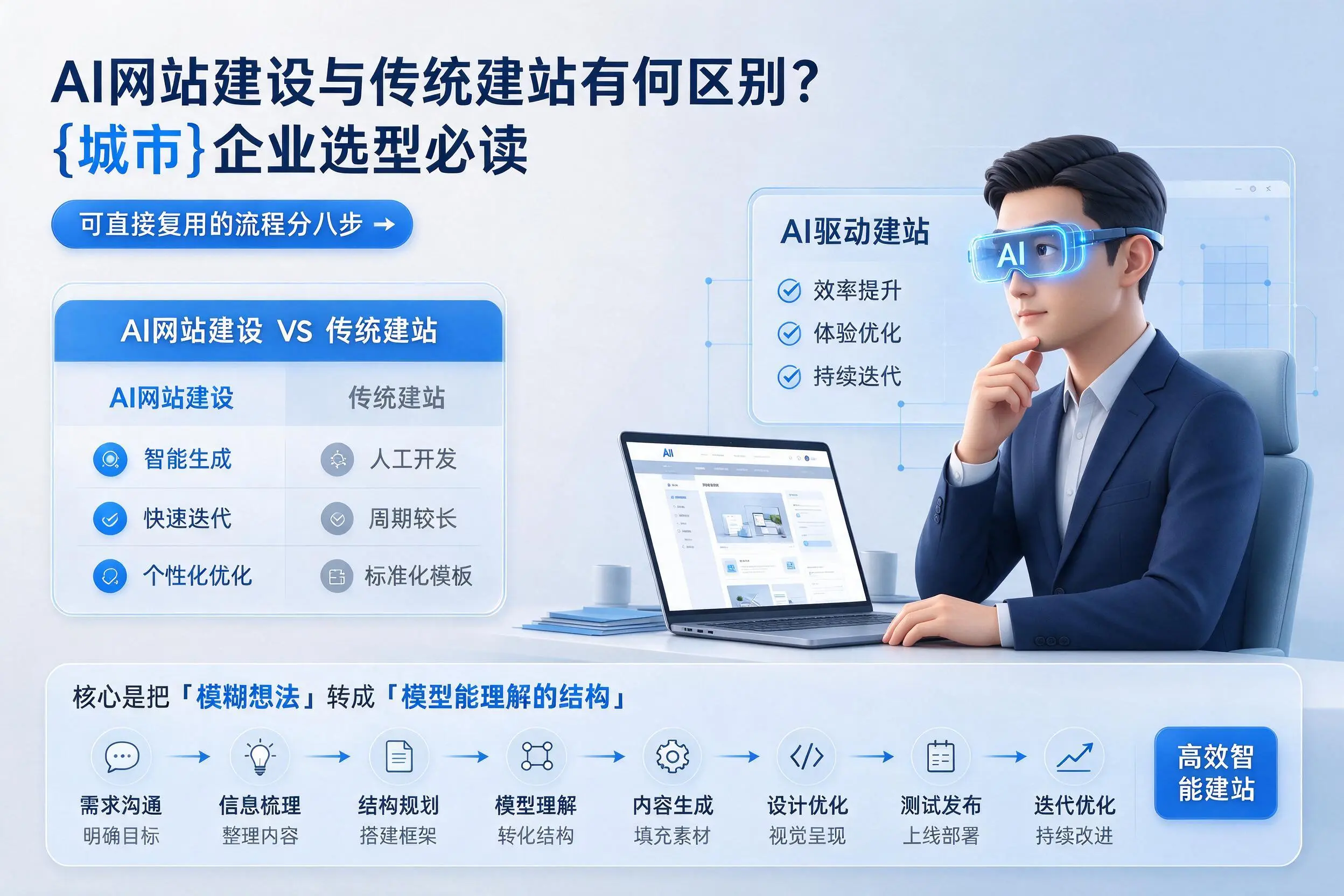 AI网站建设与传统建站有何区别?延安企业选型必读
