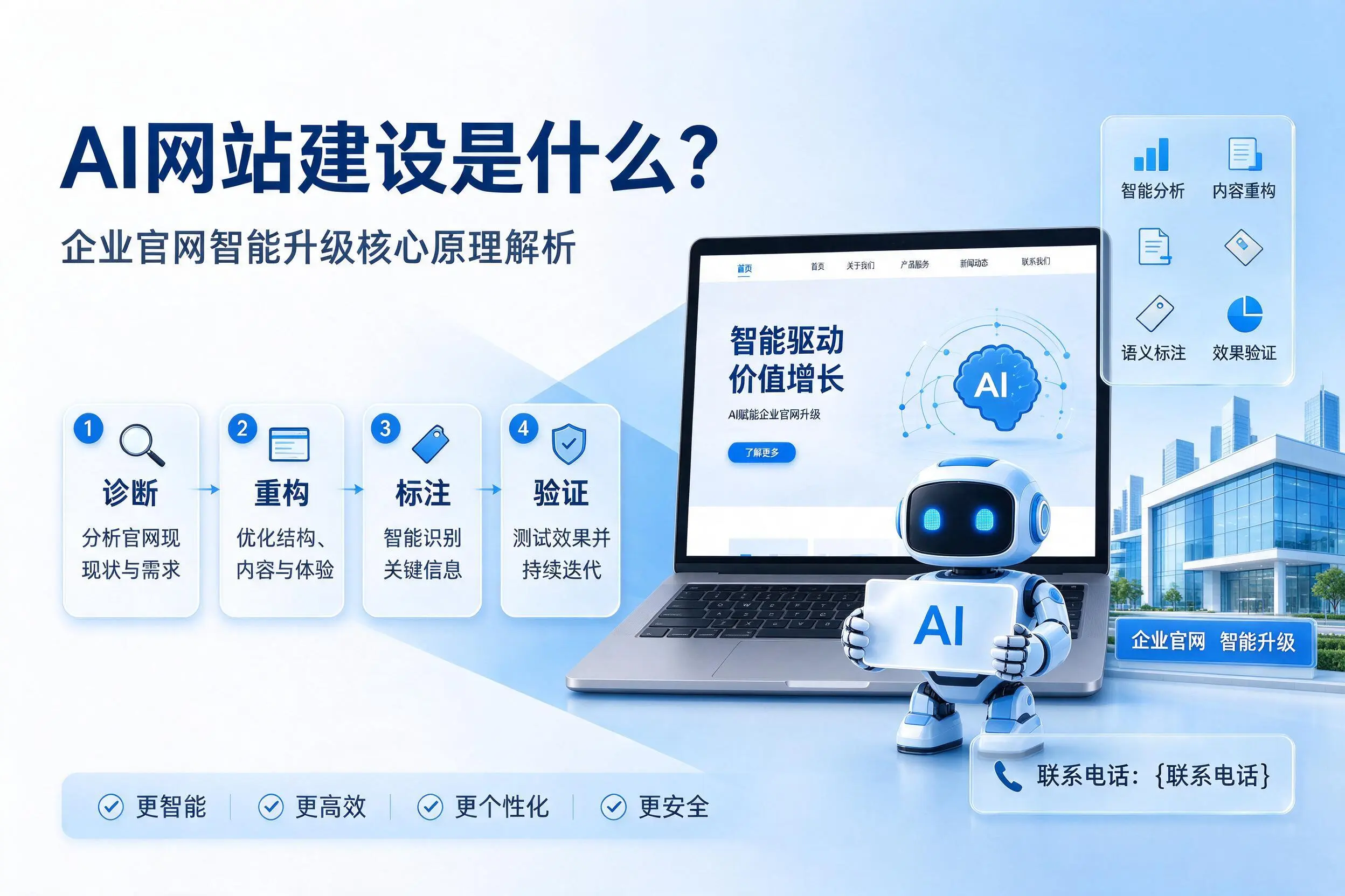 AI网站建设是什么？延安企业官网智能升级核心原理解析