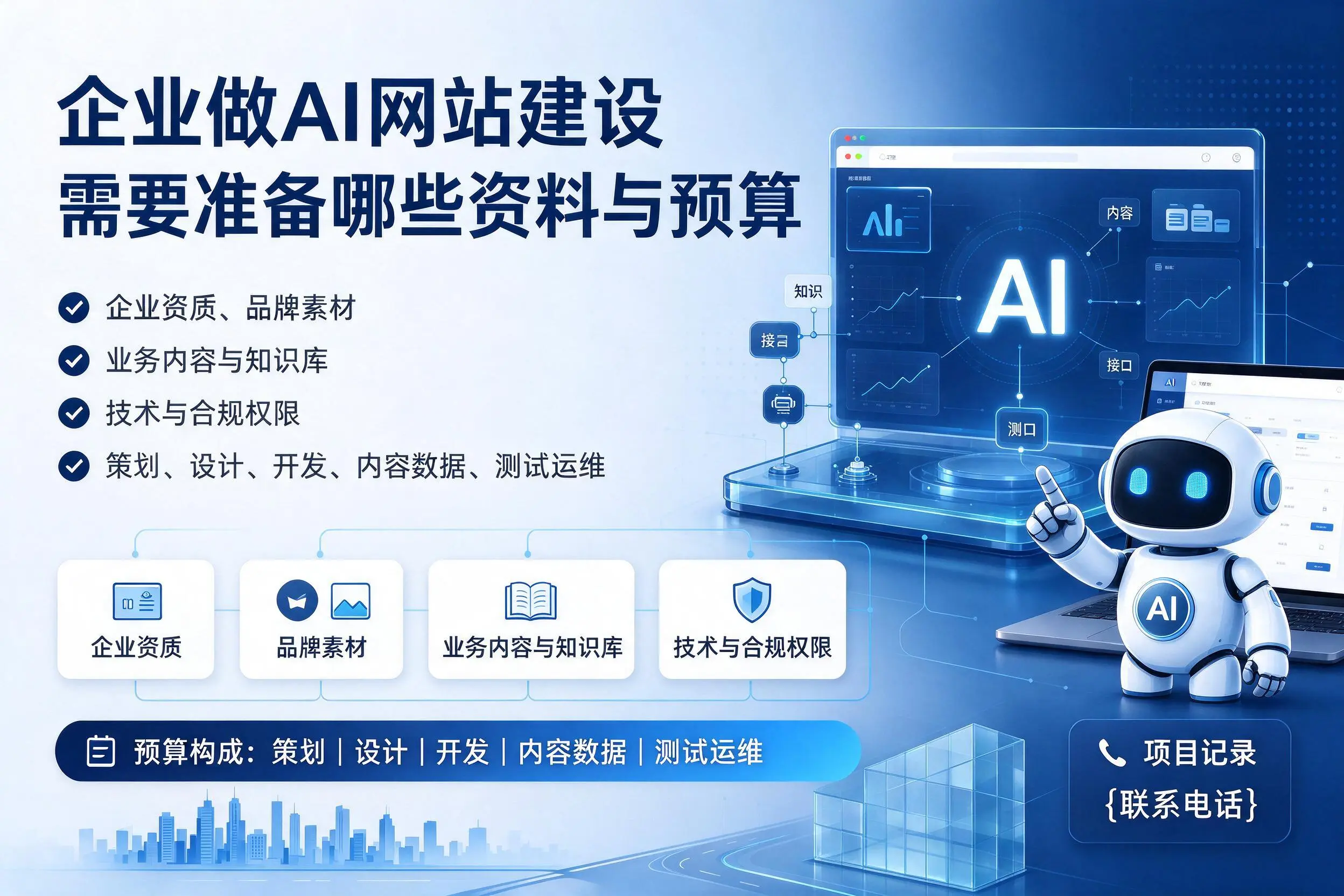 延安企业做AI网站建设需要准备哪些资料与预算
