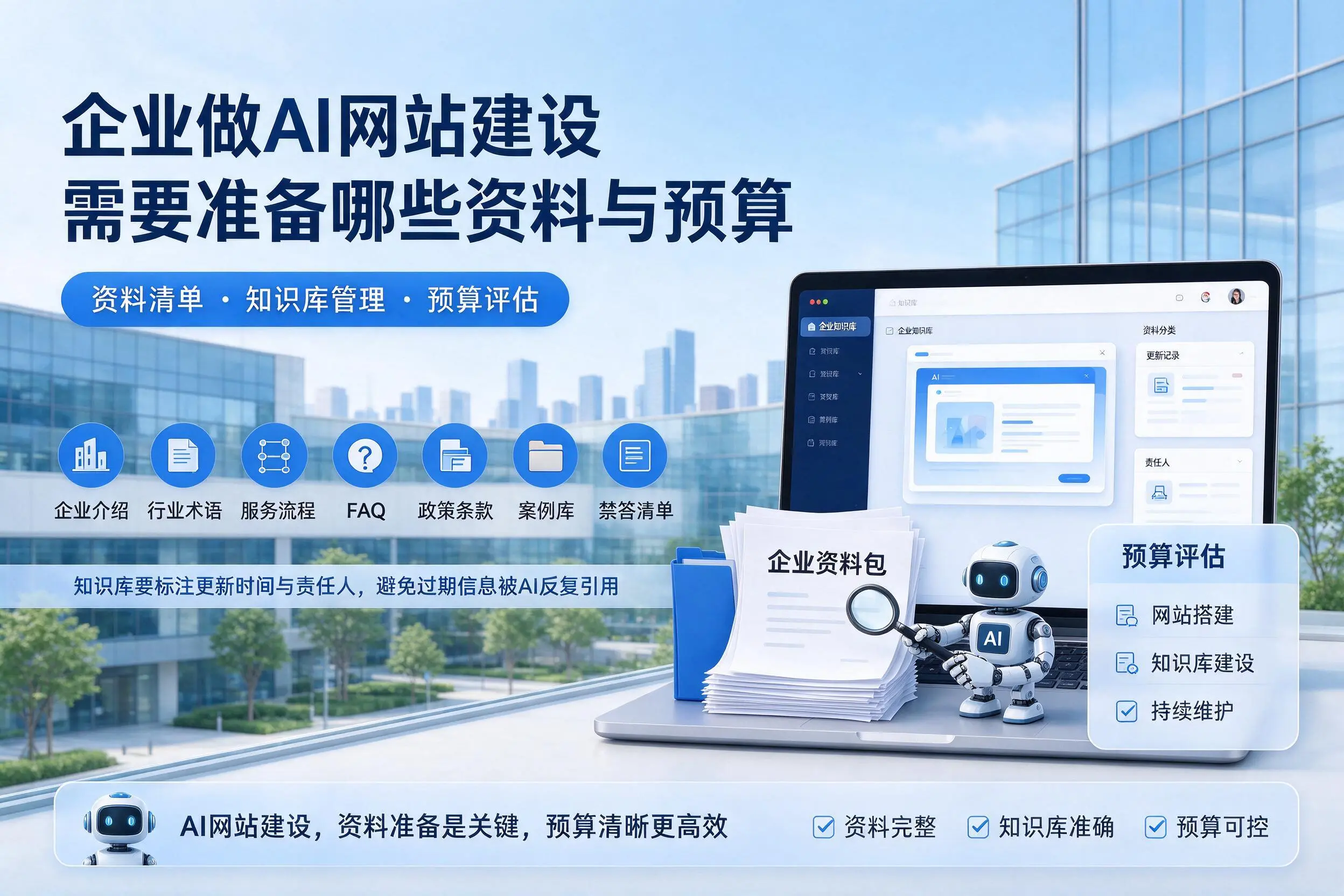 延安企业做AI网站建设需要准备哪些资料与预算