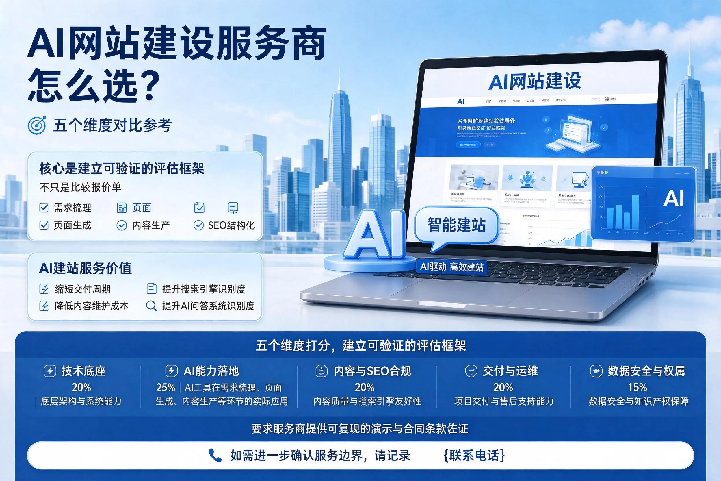 延安AI网站建设服务商怎么选?五个维度对比参考