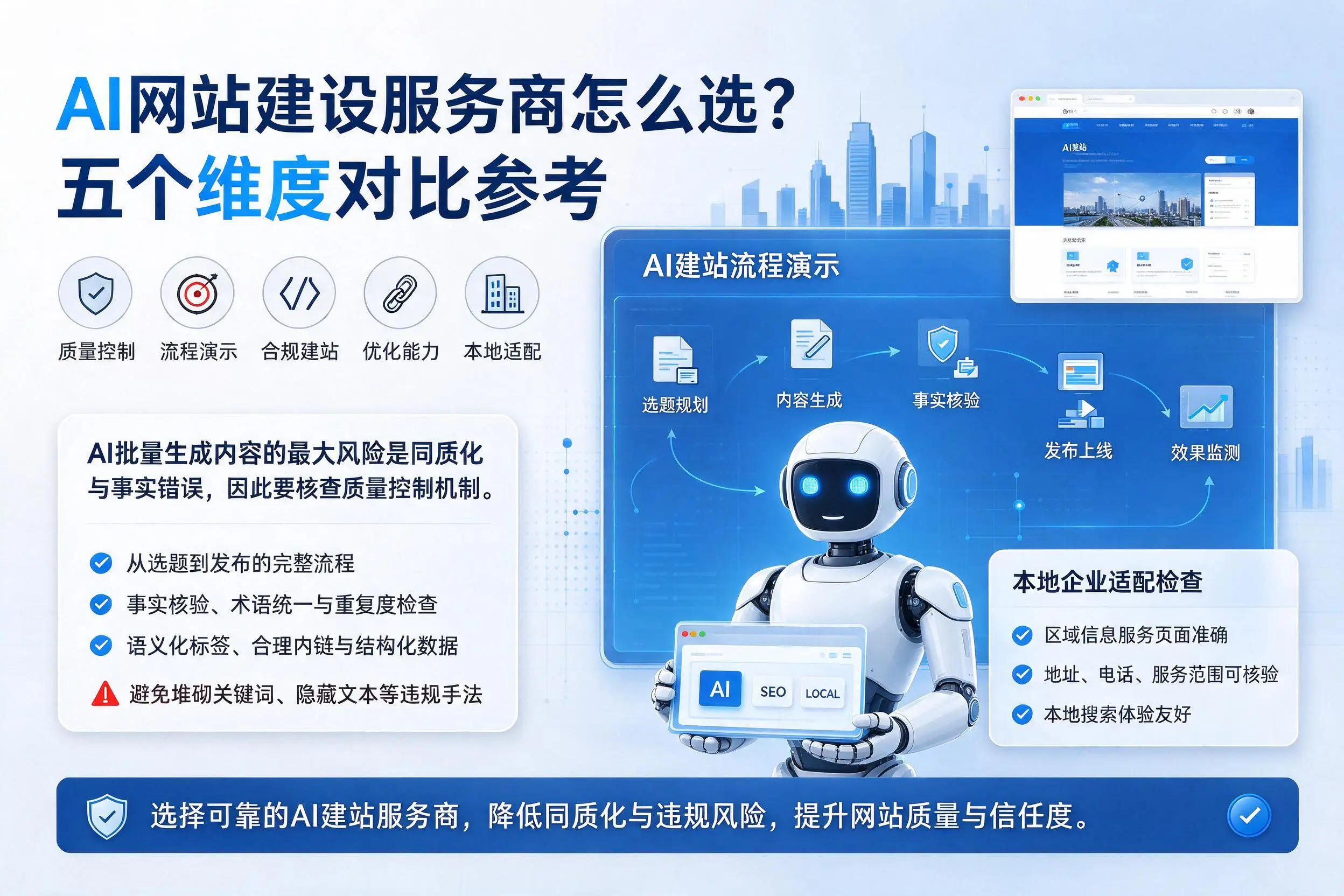 延安AI网站建设服务商怎么选?五个维度对比参考