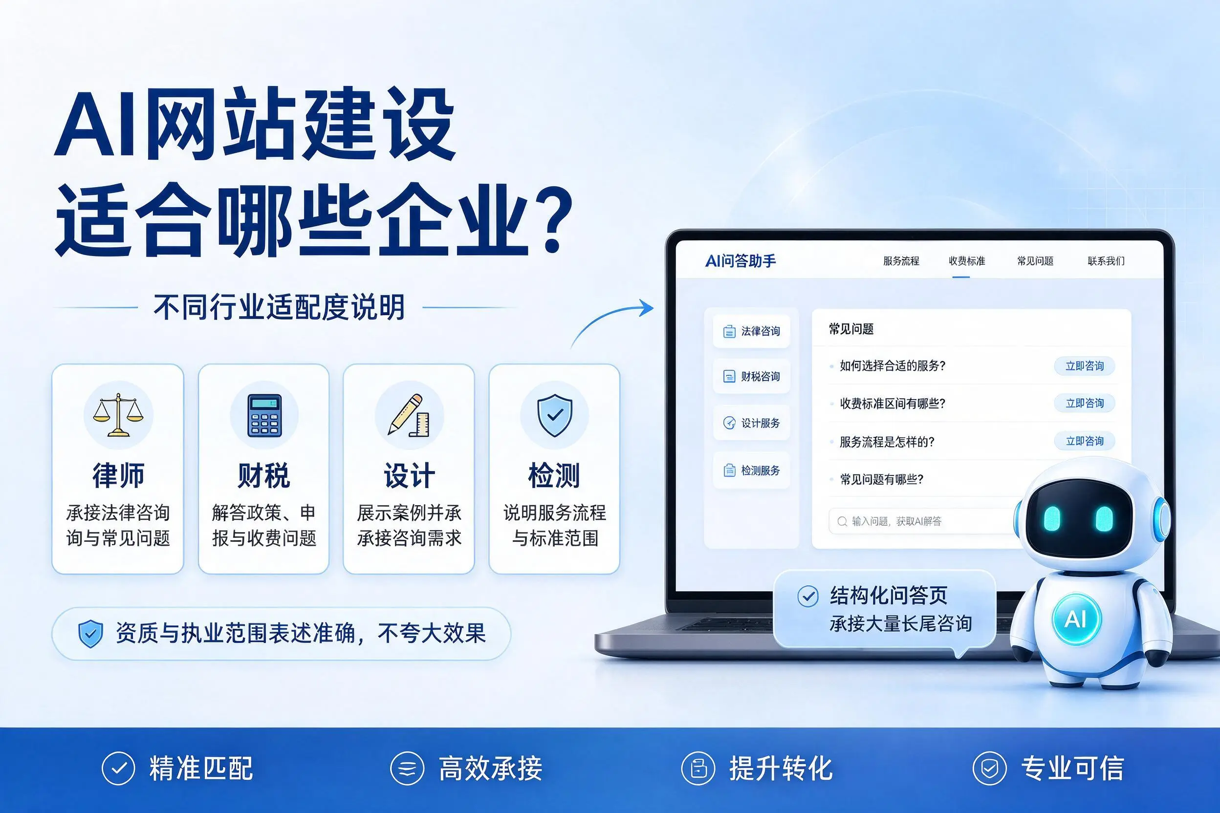 AI网站建设适合哪些企业?延安不同行业适配度说明